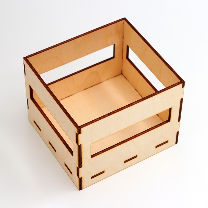 Кашпо деревянное 11,5 х 10,5 х 9 см Кашпо деревянное 11,5 х 10,5 х 9 см