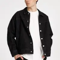 Куртка джинсовая O1, черная, размер XS/S