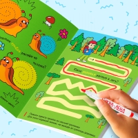 Книги многоразовые с маркером набор &laquo;Готовим руку к письму №1&raquo;, 3 шт. по 12 стр.