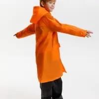 Дождевик детский RainDrop Kids, оранжевый, 10 лет (рост 130-140)