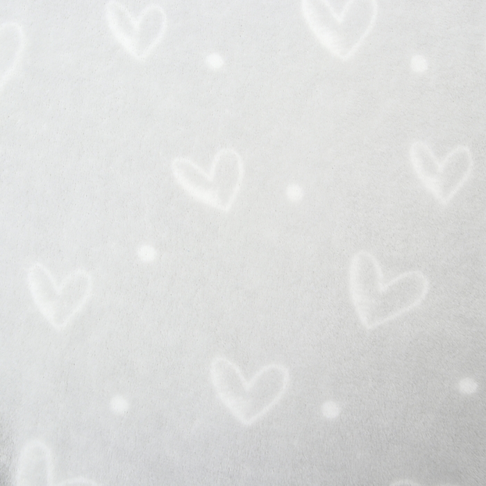 Плед Этель "Сердечки"  180*200 см,100% п/э, корал-флис 220 гр/м2