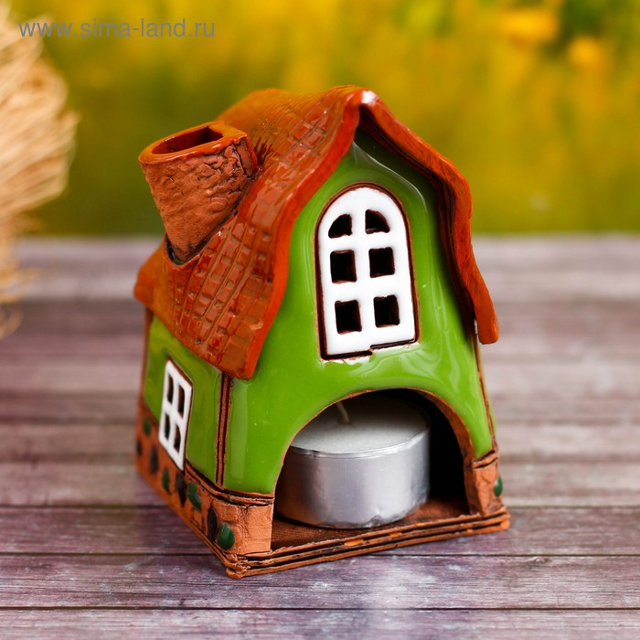 Аромалампа Домик &laquo;Забава&raquo;, малая, 9 см, ручная работа,  микс