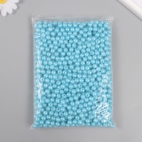 Набор бусин "Жемчуг" d 8 мм, 250 гр, серо-голубой