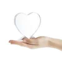 Стела Pictory Heart, прозрачная