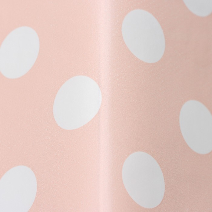 Клеёнка на стол на нетканой основе Доляна &laquo;Горошек&raquo;, ширина 140 см, рулон 20 м