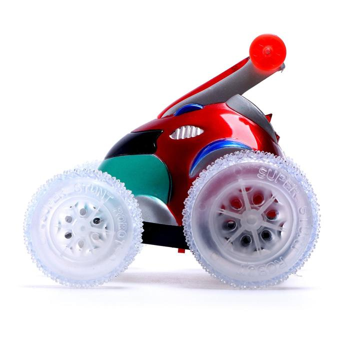 Перевёртыш радиоуправляемый «Скорость», работает от батареек, световые эффекты, цвет красный Перевёртыш радиоуправляемый «Скорость», работает от батареек, световые эффекты, цвет красный