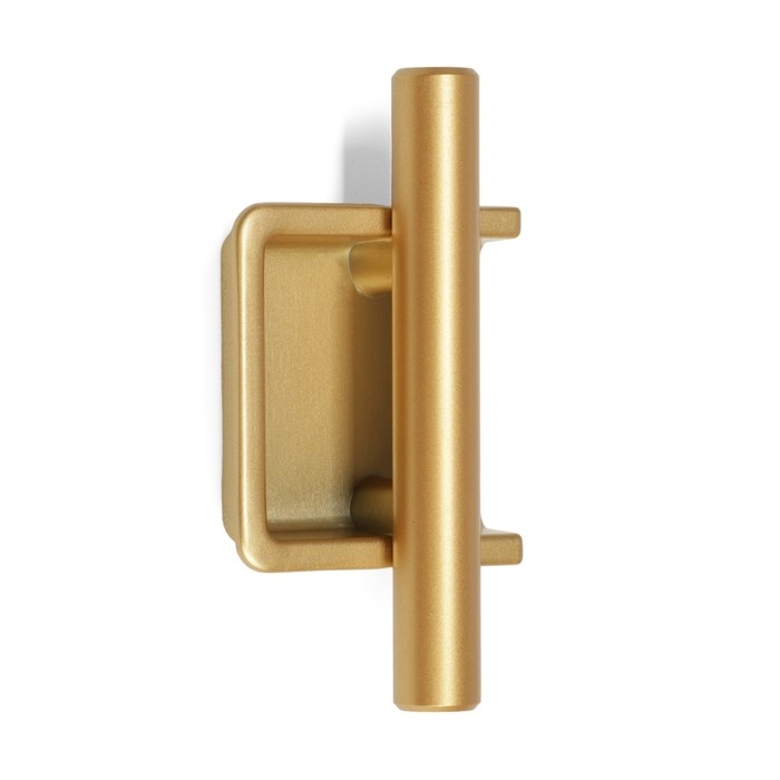 Ручка врезная, Ручка врезная, "Hidden", мо 32 мм, цвет сатиновое золото