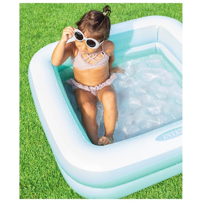 Бассейн надувной &laquo;Малыш&raquo; 57100NP INTEX, 86 х 86 х 25 см, 1-3 года, цвет микс