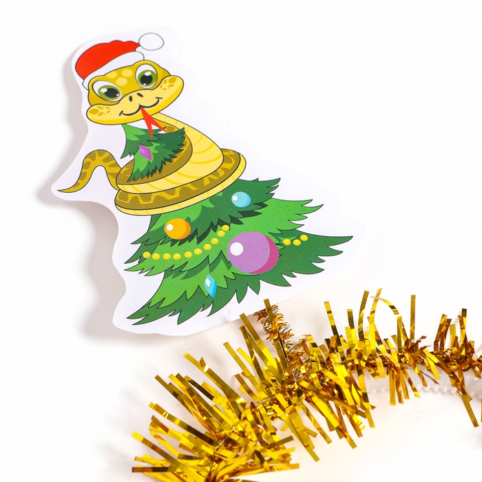 Новый год! Карнавальный ободок &laquo;Змея на ёлочке&raquo;