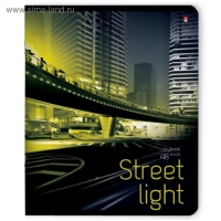 Тетрадь 48 листов в клетку "Ритм мегаполиса", обложка мелованный картон, УФ-лак, МИКС