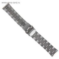 Ремешок для часов "Соломон", 22 мм, металл, l-18 см, серебристый Ремешок для часов "Соломон", 22 мм, металл, l-18 см, серебристый