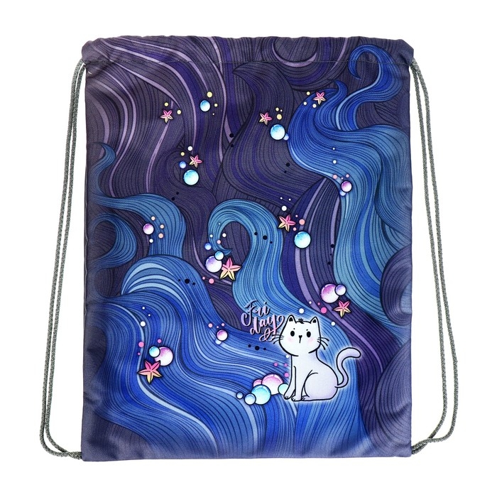 Мешок для обуви 430 х 340 мм, Stavia (плотность 600D с водоотталкивающей ПУ-пропиткой) Мешок для обуви 430 х 340 мм, Stavia (плотность 600D с водоотталкивающей ПУ-пропиткой) "Котик"