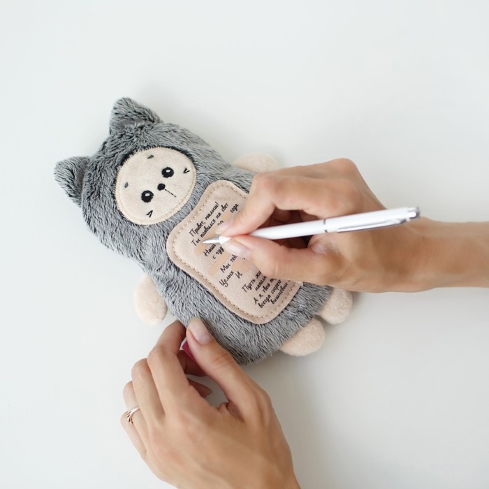 Мягкая игрушка 3 в 1 «Котёнок» с метрикой, с вишнёвыми косточками, 19,5 см Мягкая игрушка 3 в 1 «Котёнок» с метрикой, с вишнёвыми косточками, 19,5 см