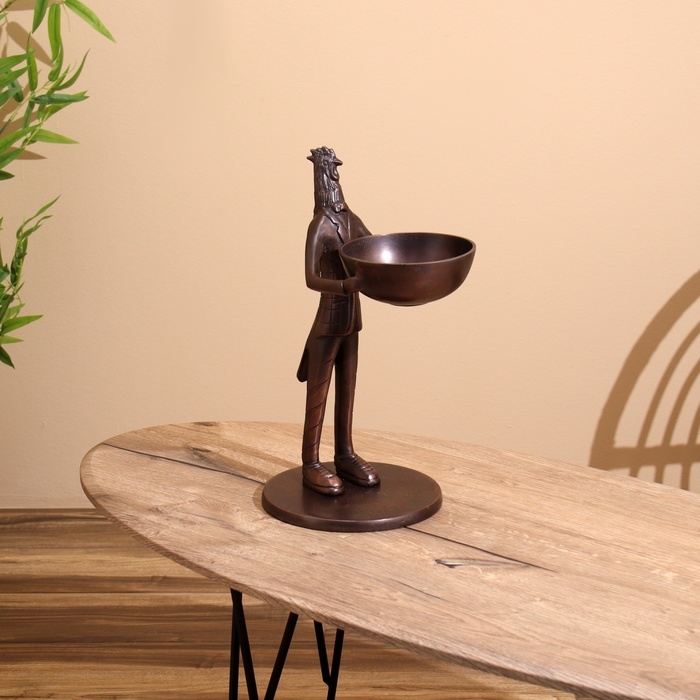 Чаша Чаша "Петушок угощает" алюминий 21х25х41 см