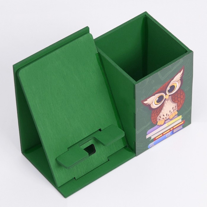 Органайзер для канцелярии с подставкой под телефон &laquo;Сова&raquo;