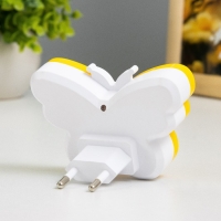 Ночник "Бабочка" LED 1Вт желтый 9х6х6 см RISALUX Ночник "Бабочка" LED 1Вт желтый 9х6х6 см RISALUX