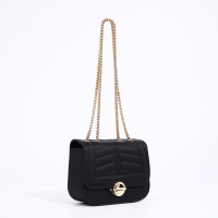 Сумка-мессенджер на застёжке, цвет чёрный Сумка-мессенджер на застёжке, цвет чёрный