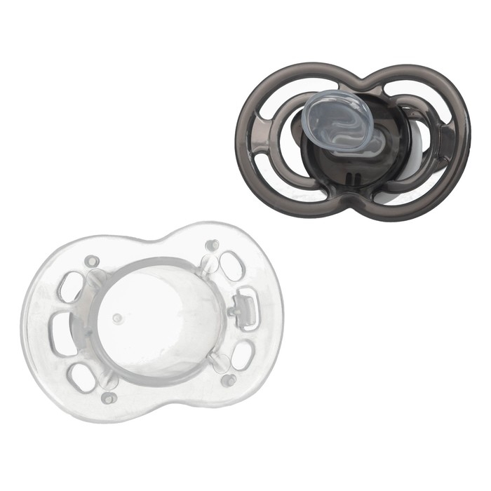 Соска - пустышка силиконовая ортодонтическая «Слоник», от 0 мес., с колпачком, цвет черный Соска - пустышка силиконовая ортодонтическая «Слоник», от 0 мес., с колпачком, цвет черный