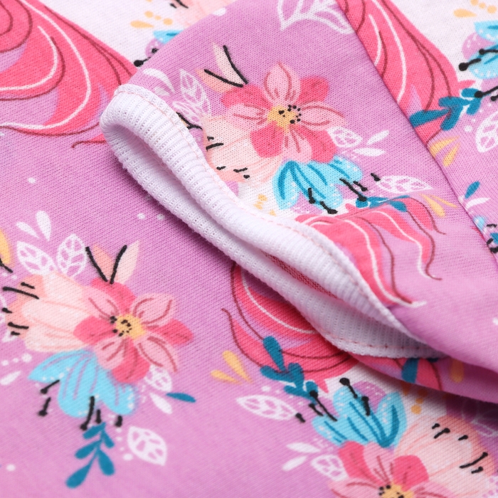 Песочник детский "Алеша", цвет розовый/единорог, рост 68