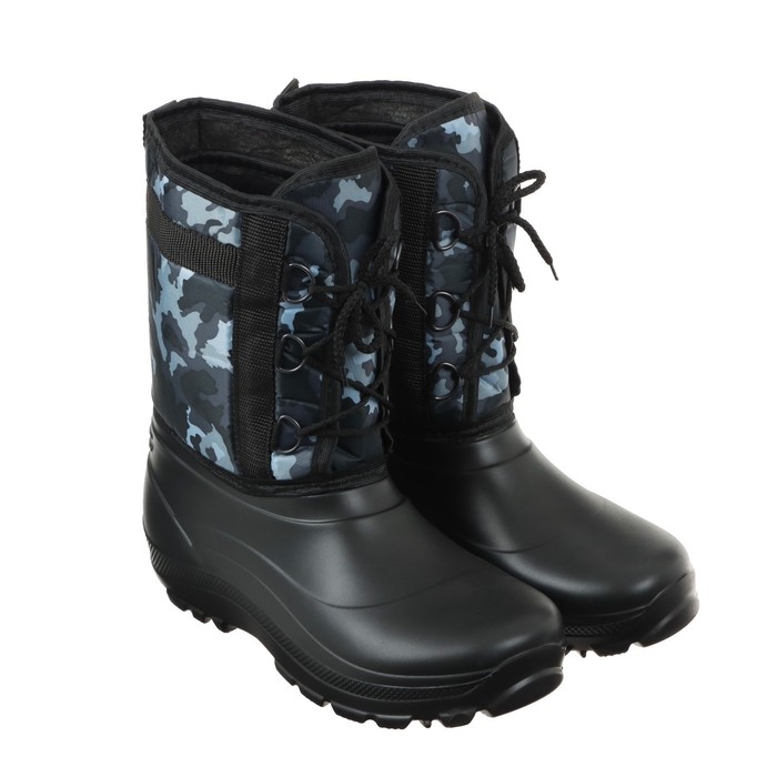 Сапоги зимние "Аляска" мужские, КМФ, до -25&deg;С, на шнуровке, размер 45/46, МИКС