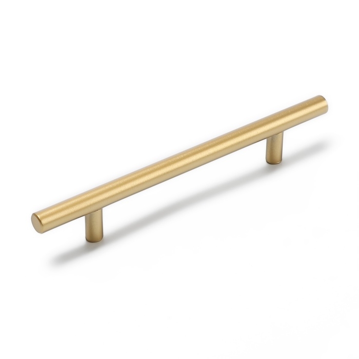 Ручка рейлинг ТУНДРА, облегчённая, d=12 мм, м/о 128/200 мм, внеш ножка, цвет золото Ручка рейлинг ТУНДРА, облегчённая, d=12 мм, м/о 128/200 мм, внеш ножка, цвет золото