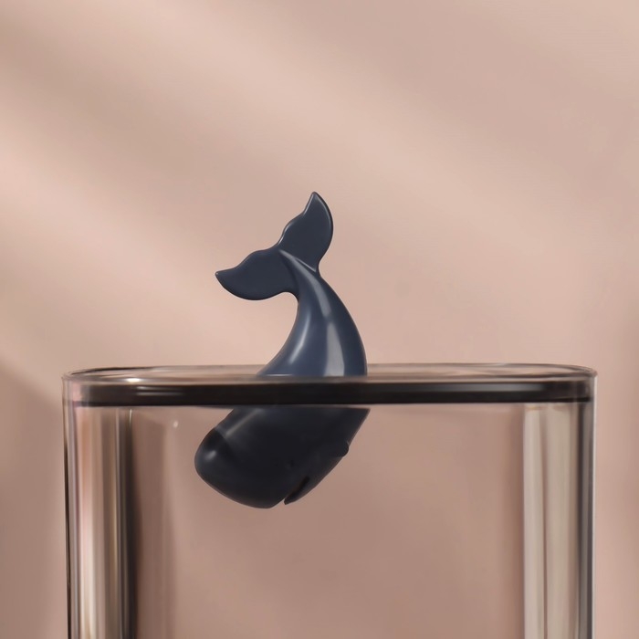 Органайзер для хранения &laquo;Кит&raquo;, с крышкой, 9 &times; 9 &times; 13,5 см, в картонной коробке, цвет синий