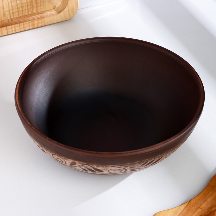 Салатник классический «Ангоб», 1л, 6 х 18,5 х 18,5см Салатник классический «Ангоб», 1л, 6 х 18,5 х 18,5см