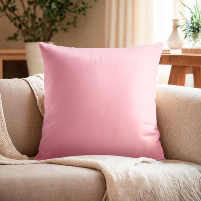 Наволочка декоративная Экономь и Я цвет розовый, 40 х 40 см, полиэстер Наволочка декоративная Экономь и Я цвет розовый, 40 х 40 см, полиэстер