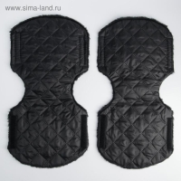 Варежки-муфты на ручку коляски, 2 шт., стеганные, цвет черный Варежки-муфты на ручку коляски, 2 шт., стеганные, цвет черный