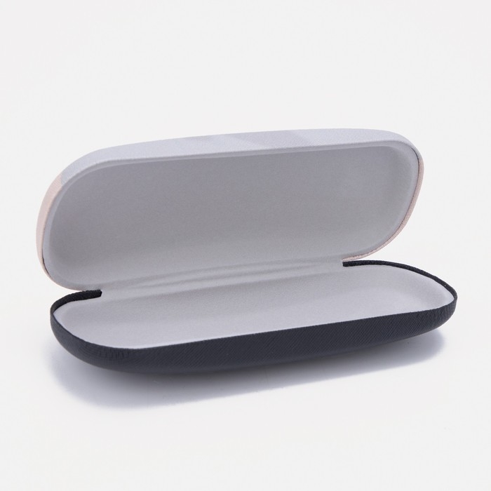 Футляр для очков на хлопушке, длина 16 см, цвет бежевый Футляр для очков на хлопушке, длина 16 см, цвет бежевый