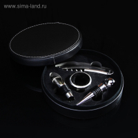 Набор для вина «Тоскана», 4 предмета: штопор, кольцо, пробка, каплеуловитель Набор для вина «Тоскана», 4 предмета: штопор, кольцо, пробка, каплеуловитель