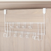 Вешалка на дверь на 8 крючков Доляна &laquo;Моно&raquo;, 40,5&times;10&times;23 см, цвет белый