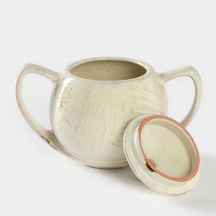 Сахарница керамическая «Шебби», 400 мл, d=7 см Сахарница керамическая «Шебби», 400 мл, d=7 см