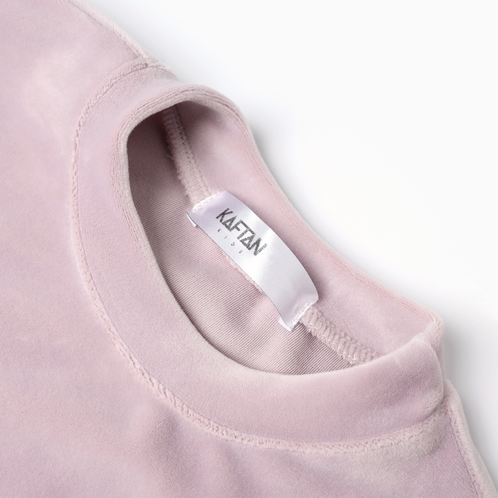 Костюм детский (свитшот, брюки) KAFTAN Plushy р.32 (110-116), лиловый