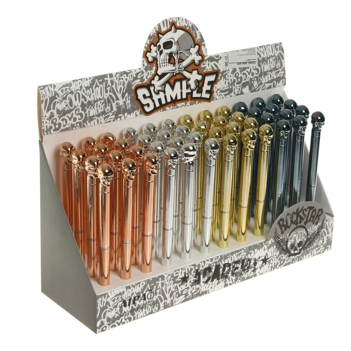 Ручка-прикол Calligrata Ручка-прикол Calligrata "Череп", шариковая, МИКС