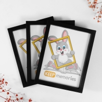 Набор фоторамок пластик L-3 15х21 см ( 3 шт.), чёрный Набор фоторамок пластик L-3 15х21 см ( 3 шт.), чёрный