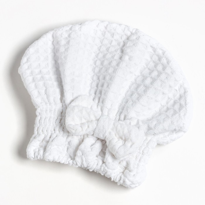 Набор для бани и ванной Этель «Вафля» полотенце 70*140 см+чалма 21*25 см, цв.белый Набор для бани и ванной Этель «Вафля» полотенце 70*140 см+чалма 21*25 см, цв.белый