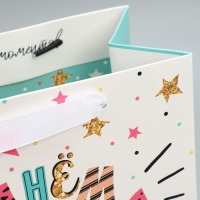 Набор пакетов подарочных ламинированных, двухсторонние, упаковка, &laquo;С Днем Рождения&raquo; 18 х 23 х 10 см ‒ 40 х 31 х 11.5 см