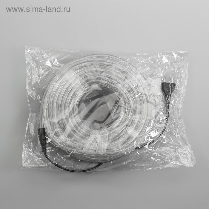 Световой шнур Luazon Lighting 10 мм, IP65, 20 м, 24 LED/м, 220 В, 8 режимов, свечение мульти Световой шнур Luazon Lighting 10 мм, IP65, 20 м, 24 LED/м, 220 В, 8 режимов, свечение мульти