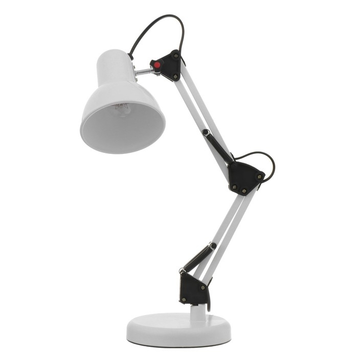 Настольная лампа Настольная лампа "Юника" Е27 40Вт белый 14,5х14,5х53 см RISALUX