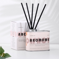 Набор диффузор ароматический "Aromame", зелёный лайм, базилик, цитрус 500мл прямоуг банка Набор диффузор ароматический "Aromame", зелёный лайм, базилик, цитрус 500мл прямоуг банка