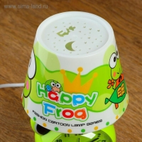 Часы-светильник "Весёлая лягушка", с будильником, дискретный ход Часы-светильник "Весёлая лягушка", с будильником, дискретный ход