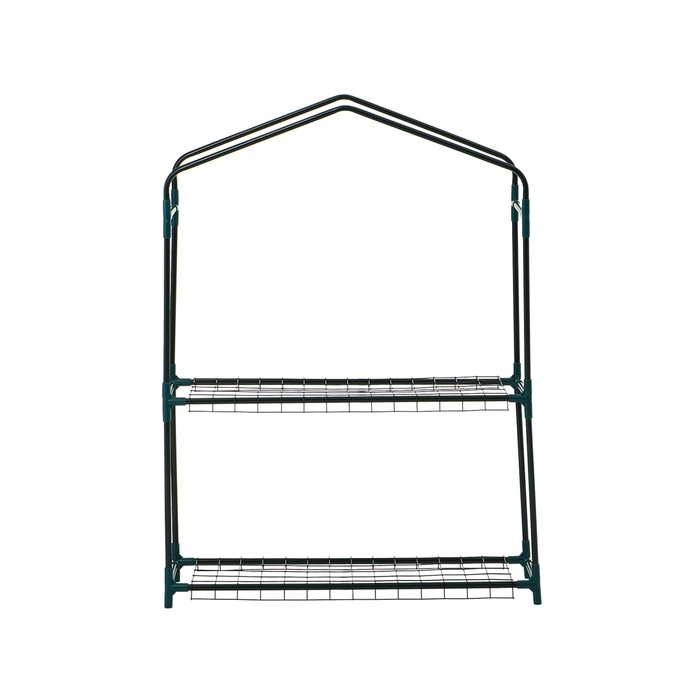 Парник-стеллаж, 2 полки, 93 &times; 22 &times; 69 см, металлический каркас d = 12 мм, чехол плёнка 80 мкм, Greengo