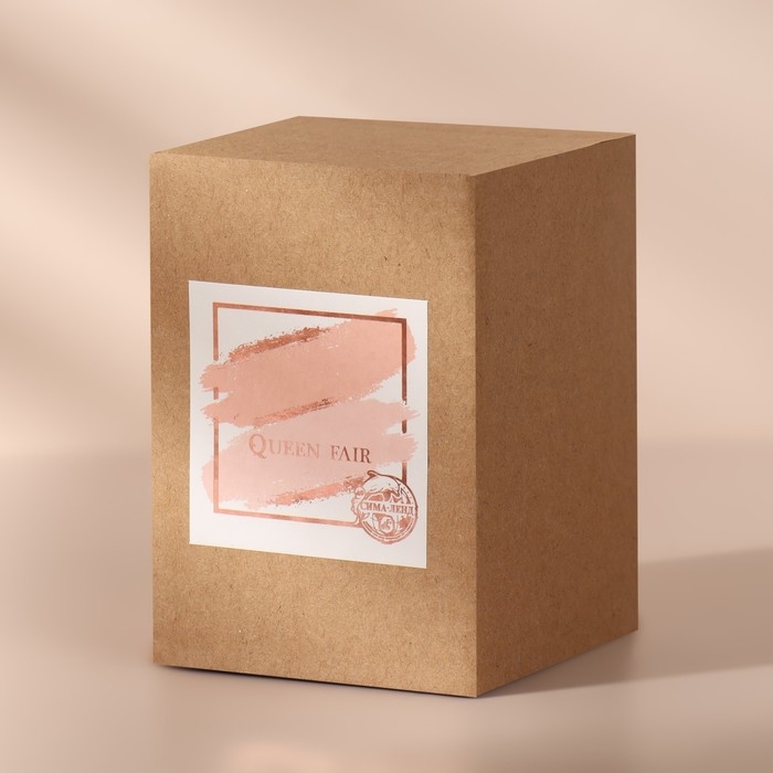 Органайзер для ватных палочек, с крышкой, 7 &times; 11,5 см, в картонной коробке, цвет прозрачный