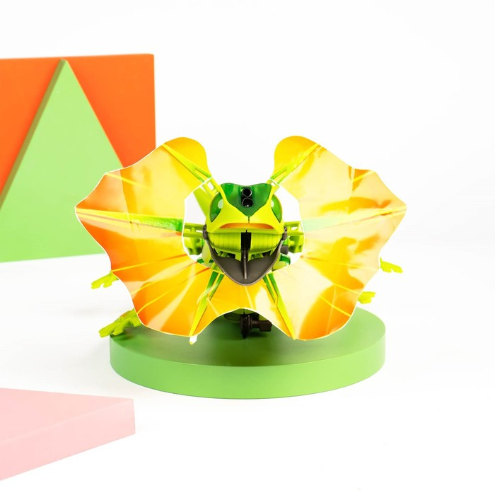 Робот «Ящер» Эврики, электронный конструктор, интерактивный: сенсорный, свет, на батарейках, 92 детали Робот «Ящер» Эврики, электронный конструктор, интерактивный: сенсорный, свет, на батарейках, 92 детали