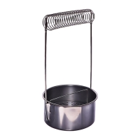 Кистемойка для художественных кистей, металлическая, с держателем, высота 4,9 см