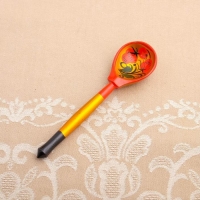 Сахарница&laquo;Ягодка&raquo;, с ложкой, 10.5&times;11 см, хохлома