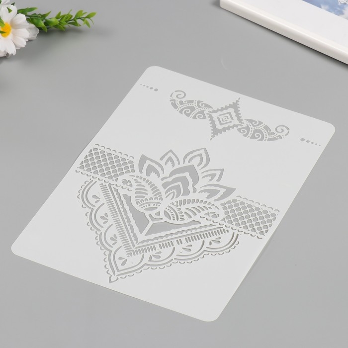 Трафарет пластик "Лотос" 21х29,7 см