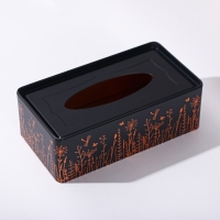 Подставка для салфеток &laquo;Луг&raquo;, 21,5&times;11,5&times;7 см, цвет чёрный