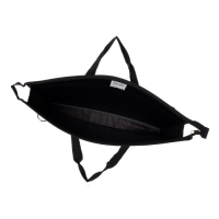 Папка для чертежей и рисунков A3, 420 х 343 х 50 мм, с ручками, пластиковая, молния сверху, 0.9 мм, "Стандарт" ПР 5, плечевой ремень, чёрная